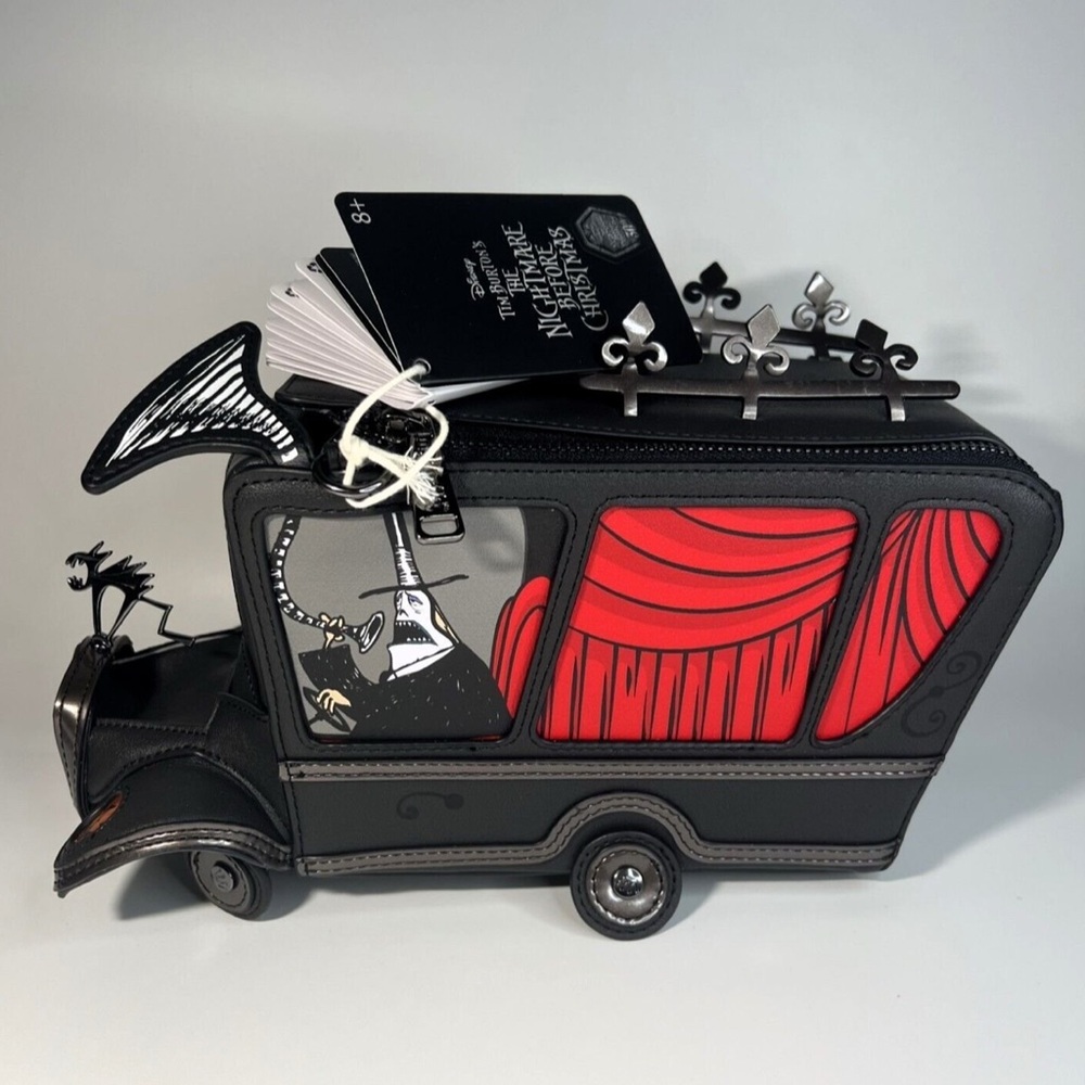 Disney Black and Red Nightmare Before Christmas Hearse Bag